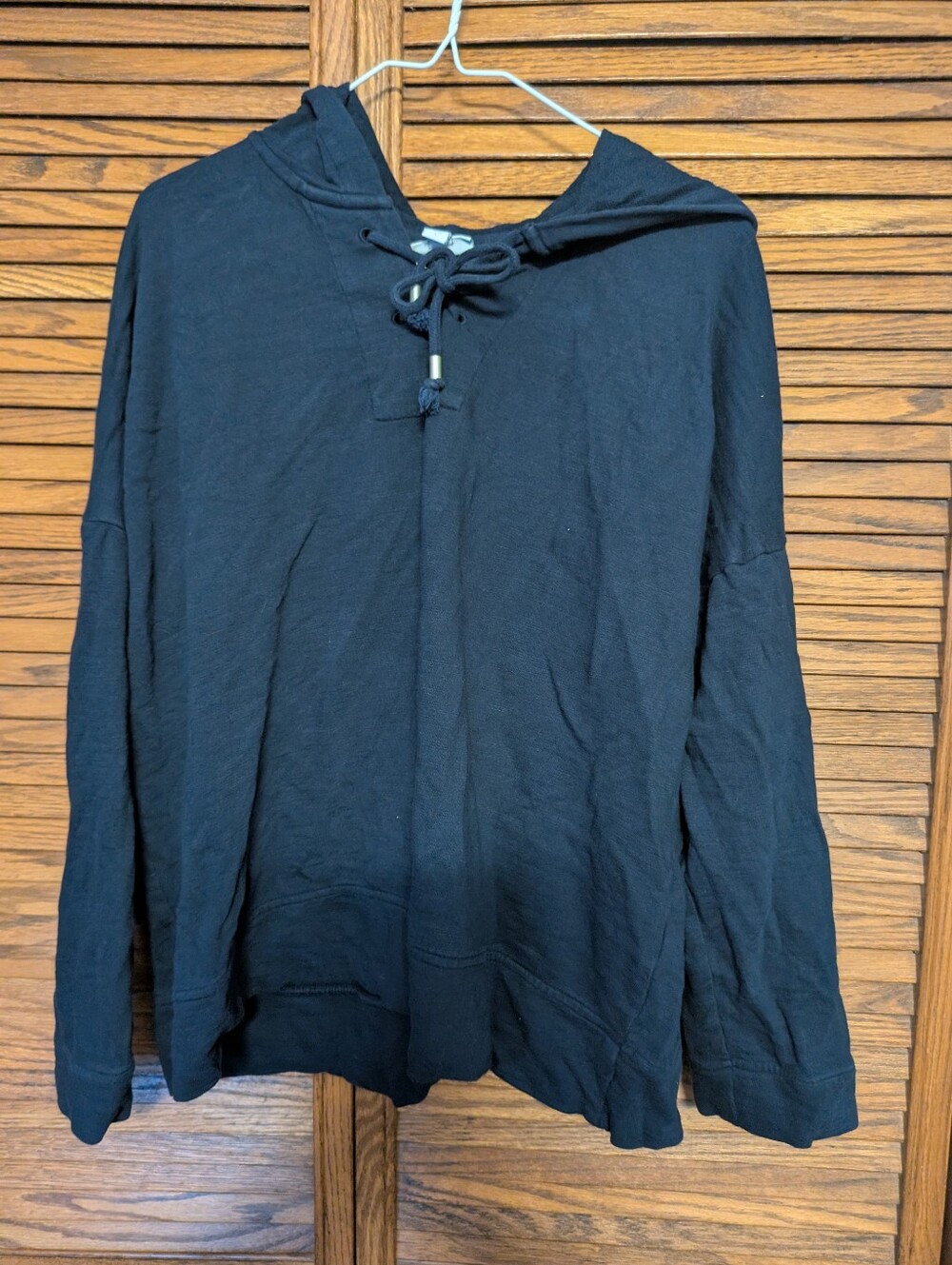 J Jill Blue Hoodie Women's Size Large